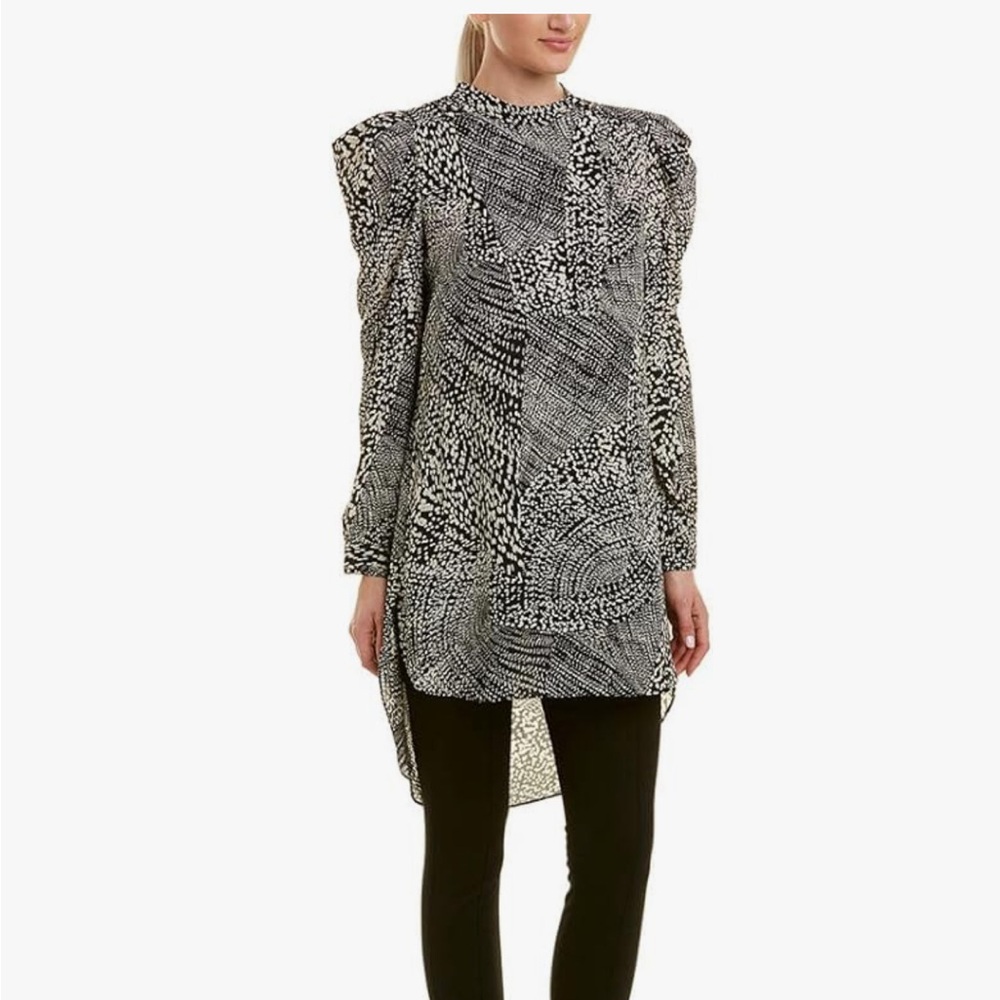 BCBGMAXAZRIA - ‘Sahara Sands ‘Printed Tunic Top